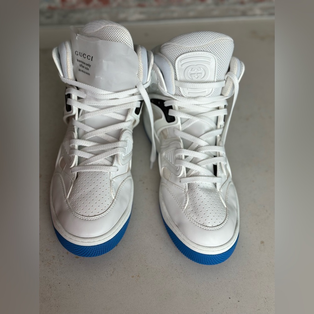 Gucci Basket high-top sneakers men’s US size 8 - Picture 7 of 16